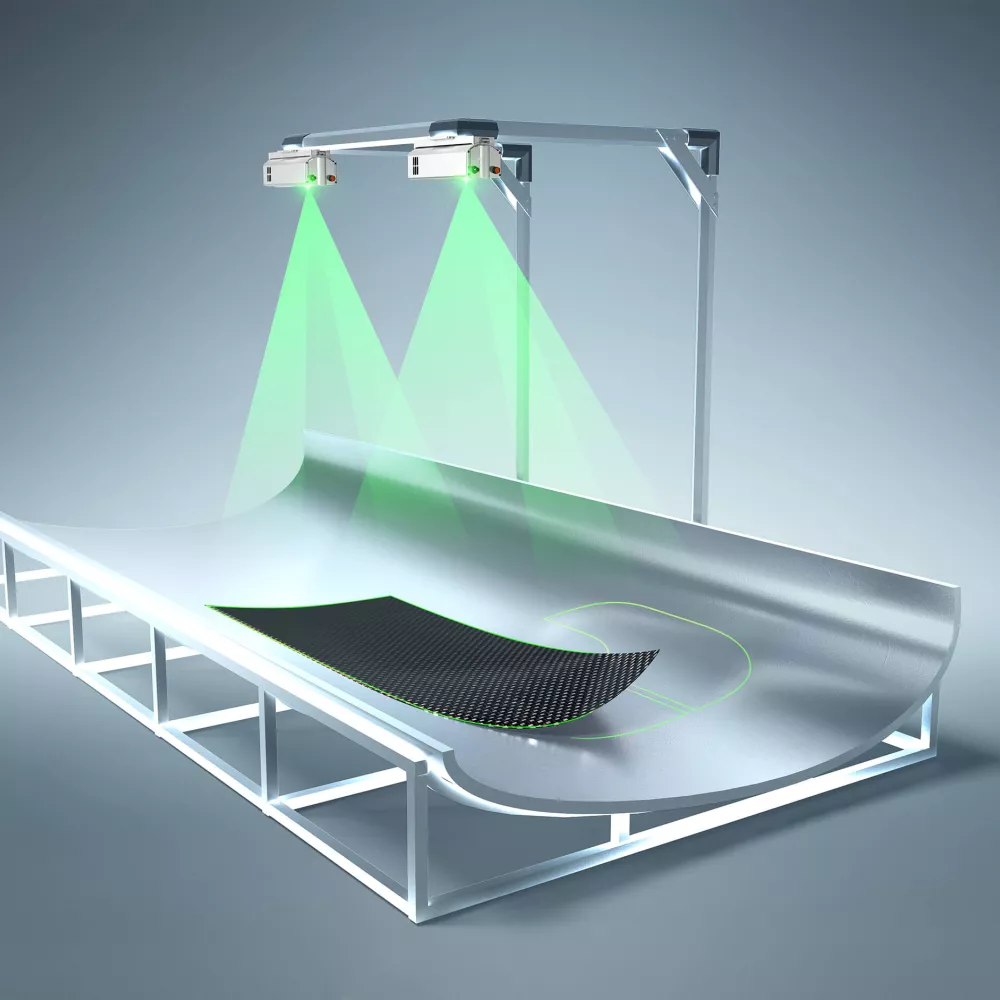 Projection laser